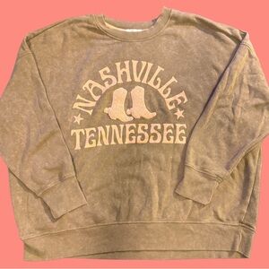 Maurices Brown Nashville Graphic Women's Sweatshirt